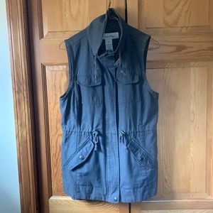 Sebby Womens utility vest grey S NWT